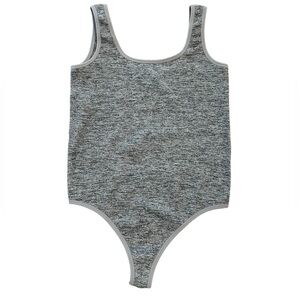 Colsie Gray Thong Bodysuit Size XL